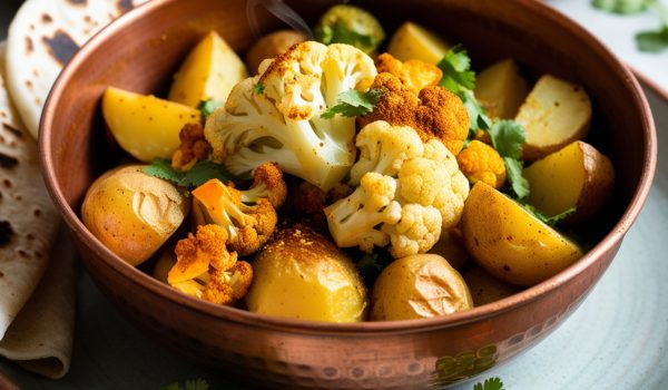 بلانچ کردن گل کلم برای آلو گوبی