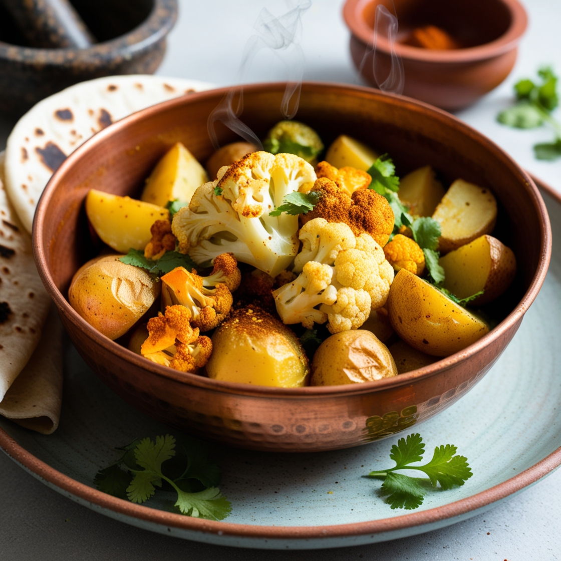 بلانچ کردن گل کلم برای آلو گوبی